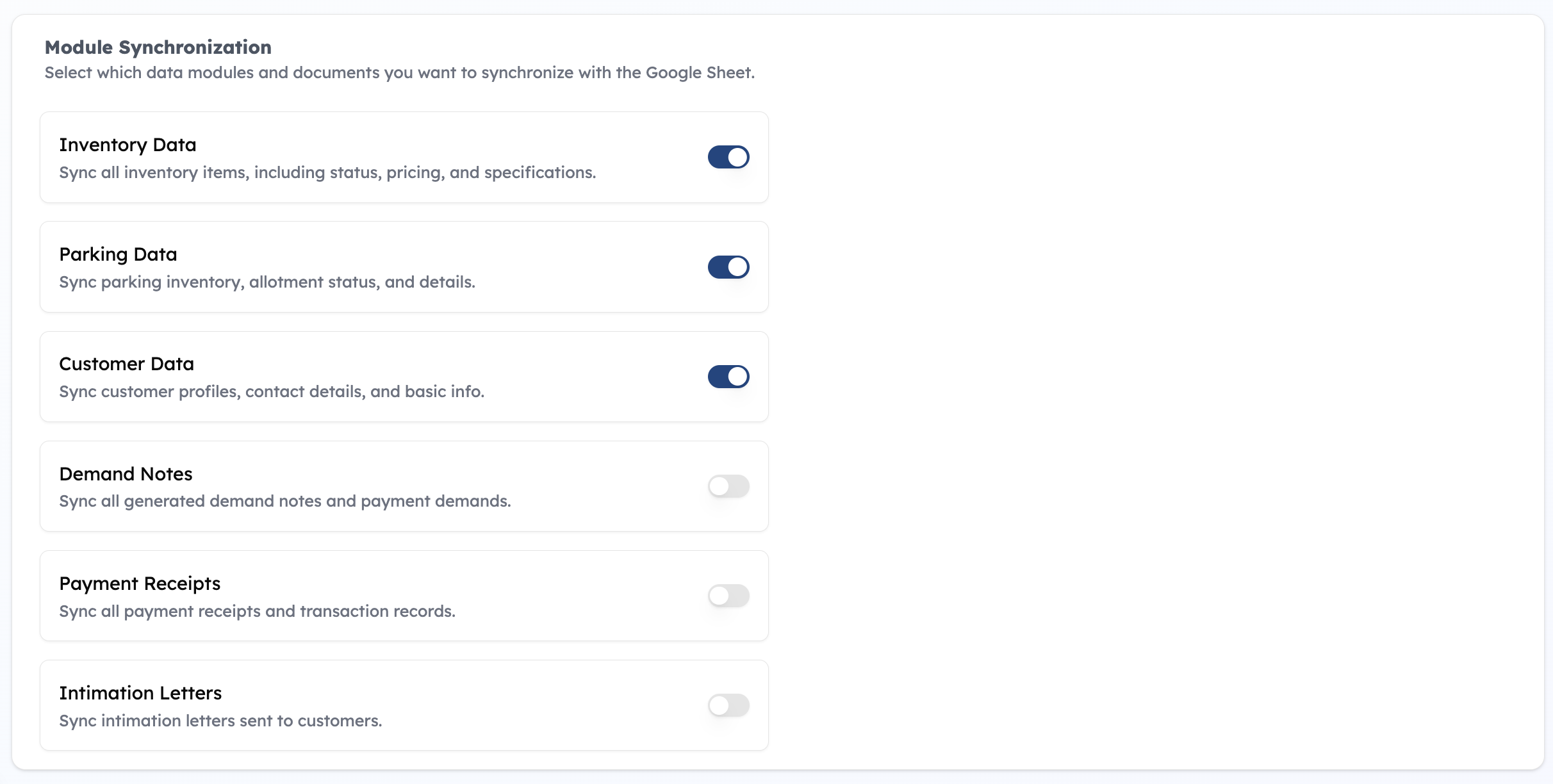 Module Synchronization