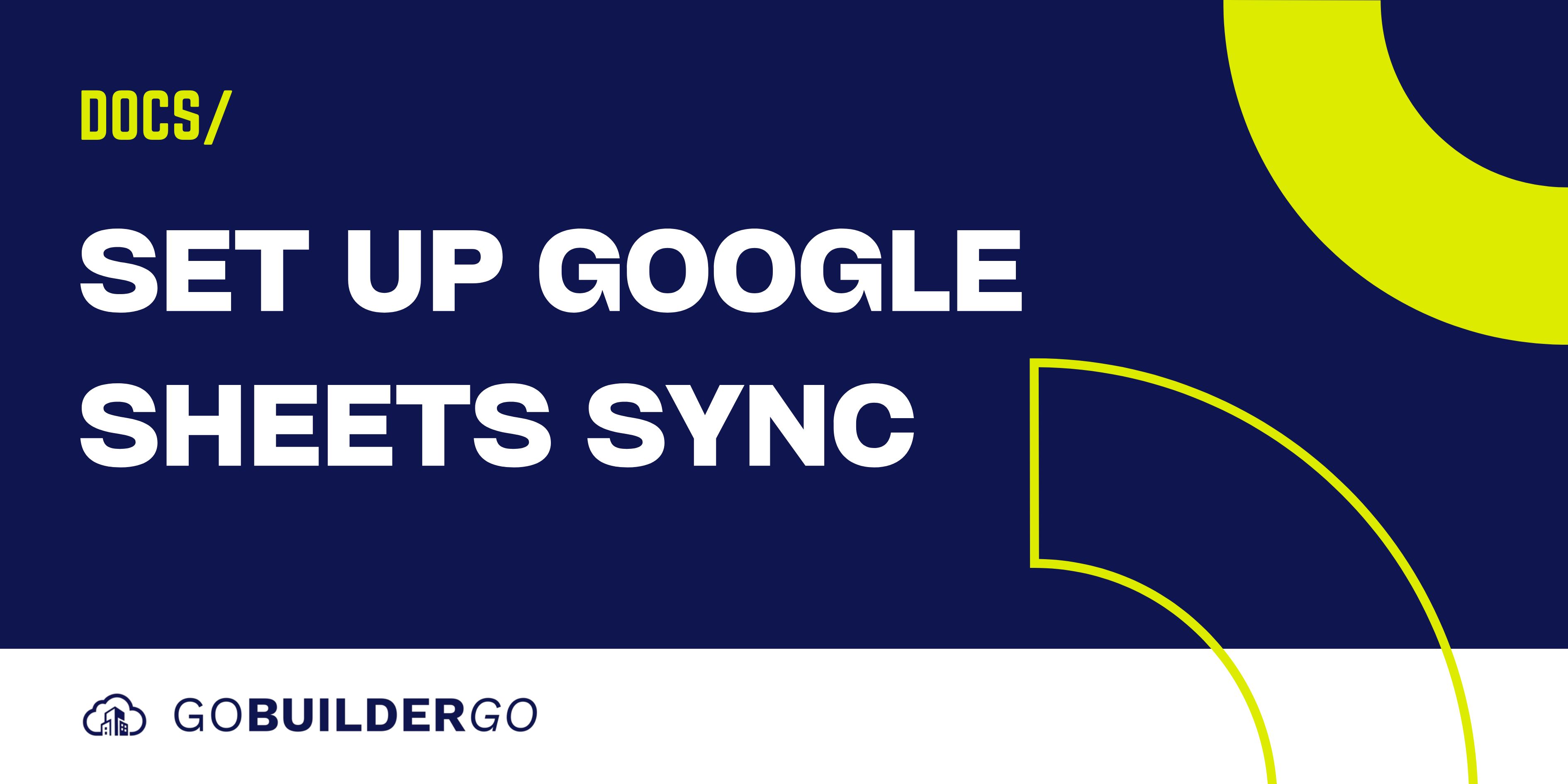 Setting Up Google Sheets Data Backup Integration